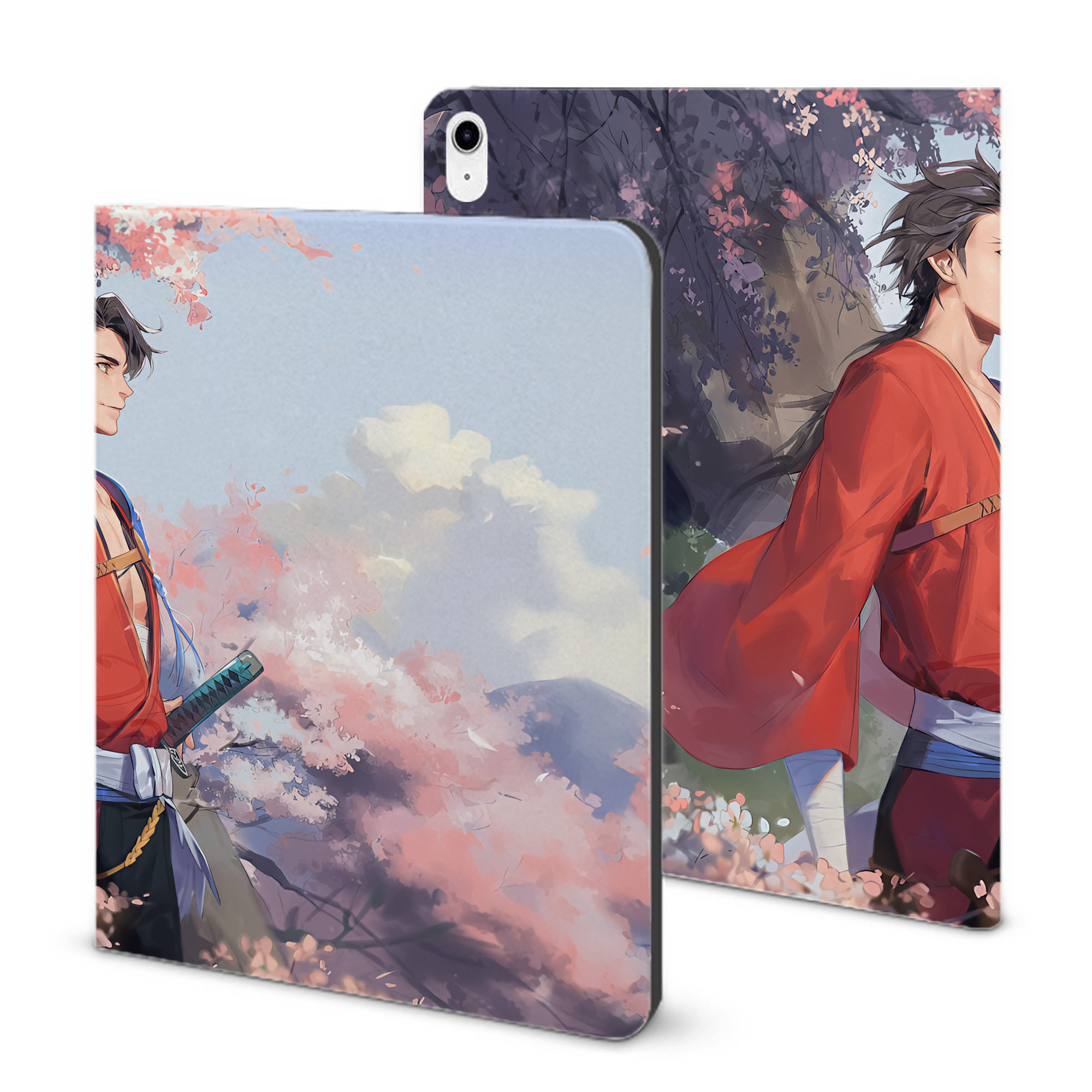 （画像用） 刀剣乱舞 Touken Ranbu IPad ケース ブック型 PUレザー TPU 耐衝撃 軽量 薄型 ペン収納なし 全面保護 IPad 各モデル対応